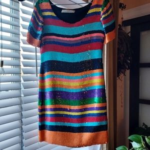 Vintage Sequin Cocktail Dress